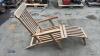 Teak steamer chair - 4