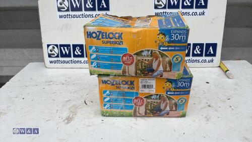 2 x HOZELOCK SUPERHOZE 30m hose pipes