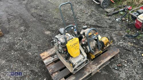 3 x WACKER compaction plate spares