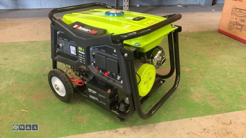 BOHMER AG WX3800K-E petrol driven generator (unused)