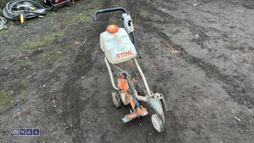 STIHL road saw trolley c/w dust suppression bottle