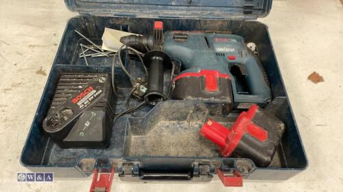 BOSCH 24v drill & 2 x batteries, charger & case