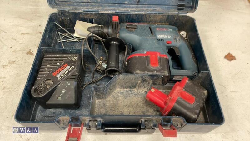 BOSCH 24v drill & 2 x battery chargers