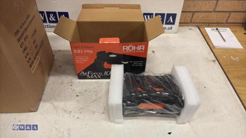 Box of 6 x ROHR 100psi 12v tyre inflators (unused)