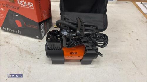 ROHR 150psi 12v tyre inflator (unused)