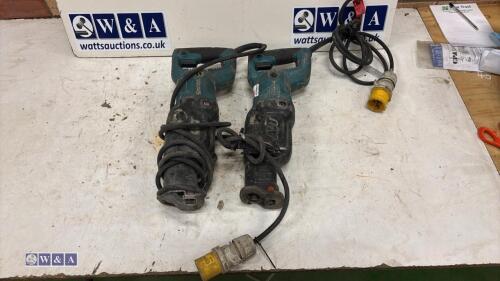 2 x MAKITA 110v reciprocating saws