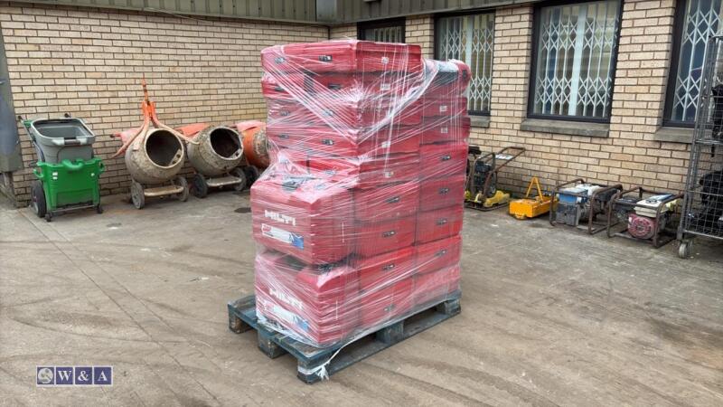 Pallet of empty HILTI cases