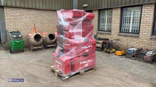 Pallet of empty HILTI cases