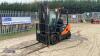 2012 DOOSAN PRO5 30 3t diesel forklift (s/n 12401421) with triple free lift mast & side shift