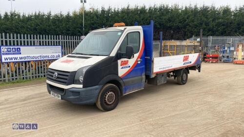 2016 VOLKSWAGEN CRAFTER CR35 TDI diesel pickup c/w tail lift (SK66 HDH)(V5 in office)