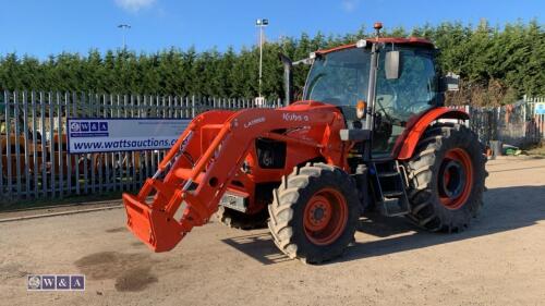 2022 KUBOTA M6-111 4wd tractor, c/w Kubota LA1955 Q-fit loader, twin assister rams, push out puh, 3 x spool valves, F/R shuttle, power shift, A/c, air seat, joystick loader controls