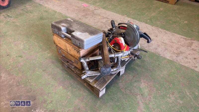 Pallet of power tools & hand picks