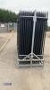 28 x 2m high x 2.4m long powder coated fencing panels & 29 fence posts (67m) - 3