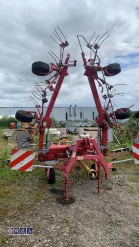 2009 STOLL Z765 PRO 6 rotor grass tedder c/w Pto shaft