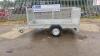 8 x 4 single axle trailer c/w mesh sides & ramp door (unused) - 2