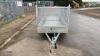 8 x 4 single axle trailer c/w mesh sides & ramp door (unused) - 8