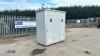 Portable double toilet block