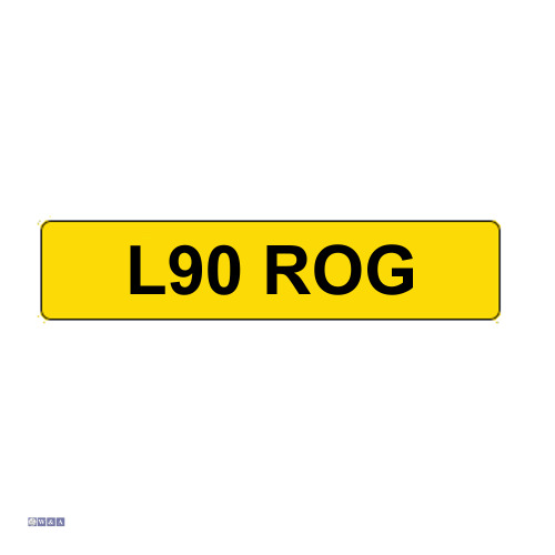 Number plate: L90 ROG (Copy of retention certificate in office)