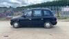 2009 BLACK LONDON TAXIS INT TX4 diesel ''advertising vehicle'' (LR59 ZTC)(Part V5 in office) - 2