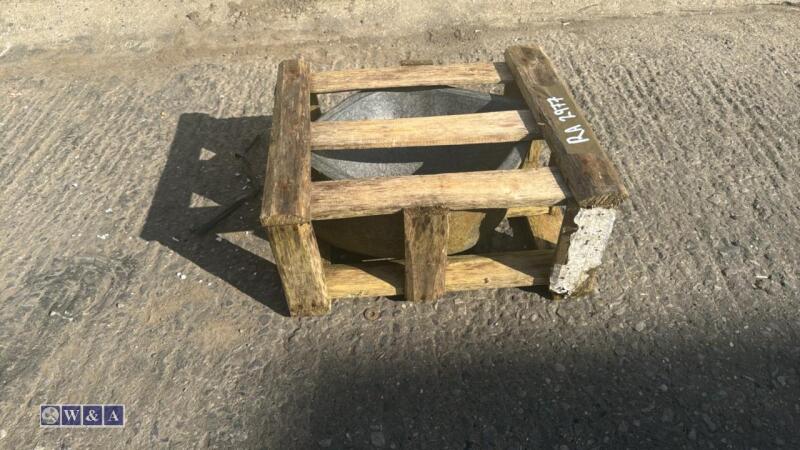 Handcarved riverstone sink