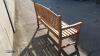 Teak garden bench (approx 150cm) - 4