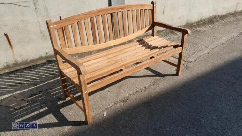 Teak garden bench (approx 150cm)