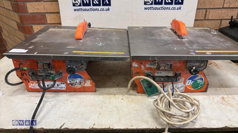 2 x BELLE tile saws