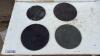 Set of 4 x cast iron signs (3 x CUNARD shipping & 1 x SPEEDWELL) - 6