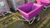 RANCHER 250ltr tipping wheelbarrow (purple) - 2