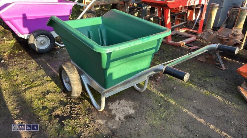 RANCHER 250ltr tipping wheelbarrow (green)