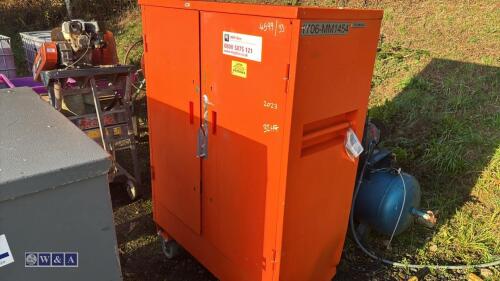 Large wheeled site cabinet (orange)