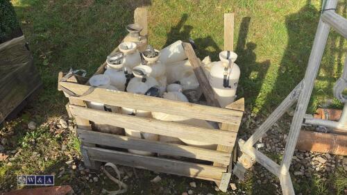 Crate of dust suppression bottles