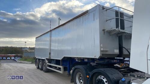 2012 FRUEHAUF 74 yard bulker tri-axle tipping trailer c/w manual sheet, combination door PM weigher, alloy wheels, rear lift axle (s/n C335109)(MoT 30th April 2025)