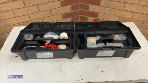 2 x tool boxes of rivets