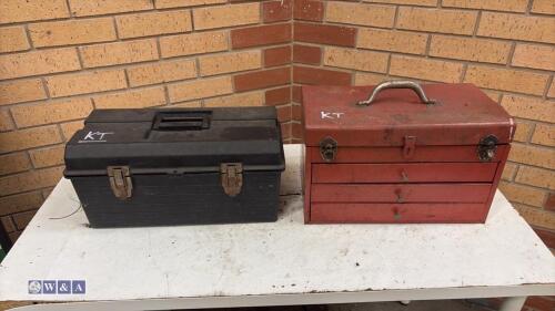 2 x tool boxes & tools