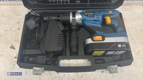 WORKZONE 240v drill c/w case