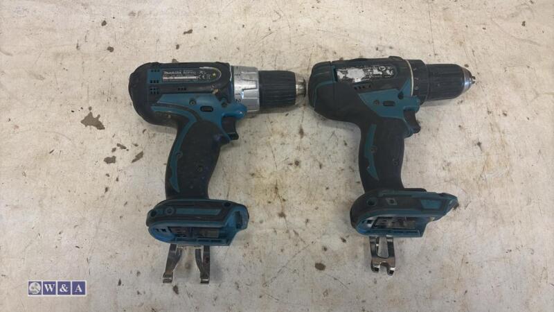 2 x MAKITA cordless drills