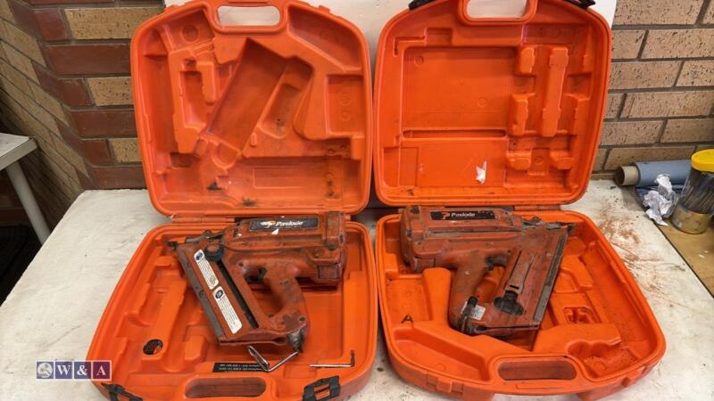 2 x PASLODE IM350 nail guns c/w cases