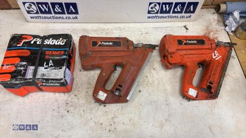 2 x PASLODE IM350 nail guns & box nails