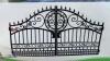 Pair of entrance gate with ornate design (suit 14ft entrance) - 2