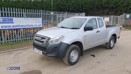 2017 ISUZU D-MAX 4wd king cab pick-up (YF17 OSU)(MoT 30th May 2025)(V5, MoT & manuals in office)