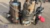 3 x 110v submersible water pumps - 6