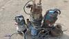 3 x 110v submersible water pumps - 8