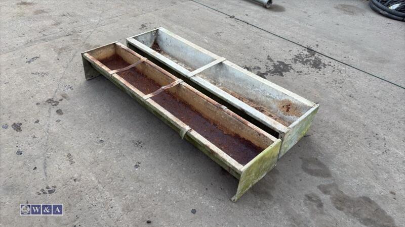 2 x feed troughs