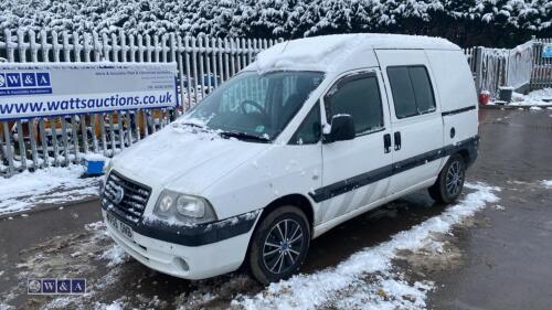 2005 FIAT SCUDO SX DYNAMIC JTD 2.0 turbo diesel panel van (WV55 ONB) with twin rear sliding doors (MoT 26th January 2025)(V5 in office)