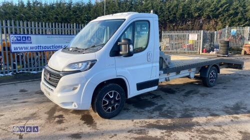 2019 FIAT DUCATO 35 MULTIJET ll 3500kgs 6 speed recovery vehicle, c/w euro 6 engine, 15ft aluminium body with underslung ramps, winch with remote, air conditioning, 3 seats, bluetooth radio, rear axle air suspension (YT19 FNR)(MoT 1st May 2025)(V5, remote