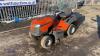 2016 HUSQVARNA TC138 petrol ride on mower c/w collector (s/n 031616D005359)