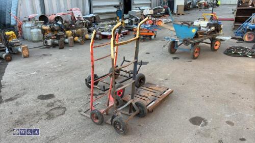 3 x wheeled hand carts