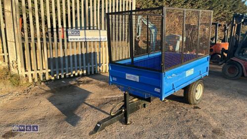 OXDALE 1.25t compact tipping tipping trailer c/w mesh sides s/n0000228