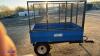 OXDALE 1.25t compact tipping tipping trailer c/w mesh sides s/n0000228 - 6